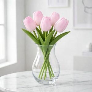 Artificial Tulip Flowers for Home Décor Pack of 5